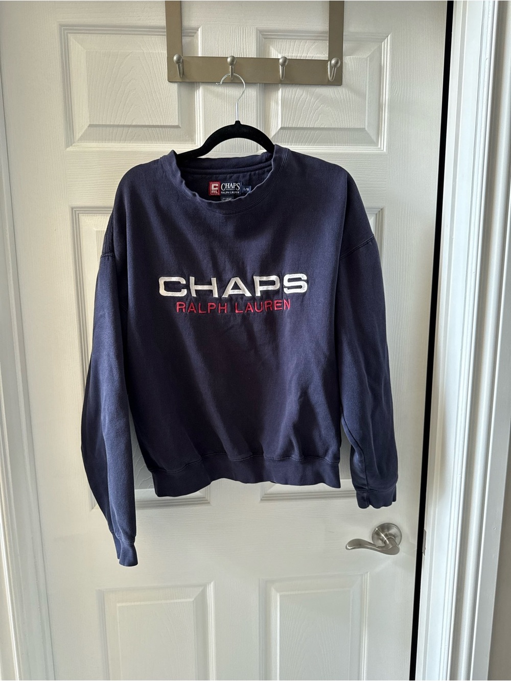 Chaps Ralph Lauren Navy Logo Crewneck Sweatshirt
